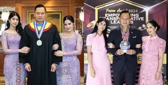 Sebagai istri dan anak, Annisa Pohan dan Almira setia mendukung AHY di setiap momen penting. Seperti saat AHY menjadi wisudawan terbaik S3 dan menerima sebuah penghargaan. Kita intip potretnya yuk! [@annisayudhoyono]