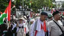 Massa juga mengutuk kebijakan Amerika yang tidak mendukung gencatan senjata yang diusulkan oleh PBB. (Liputan6.com/Faizal Fanani)