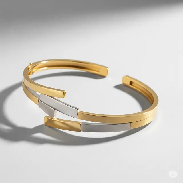 Gelang Emas Bangle Tipis untuk Usia 50 Tahun (Foto: ChatGPT)