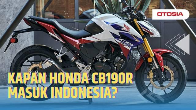 Honda CBR190 punya tampang maskulin dengan karakter tegas layaknya motor sport. Kira-kira kapan ya motor ini bakalan masuk Indonsia? Yuk simak detailnya.