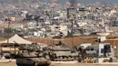 Pasukan Israel dikerahkan di sebuah posisi di dekat perbatasan Israel dengan Jalur Gaza pada 20 Mei 2025. (Jack GUEZ/AFP)