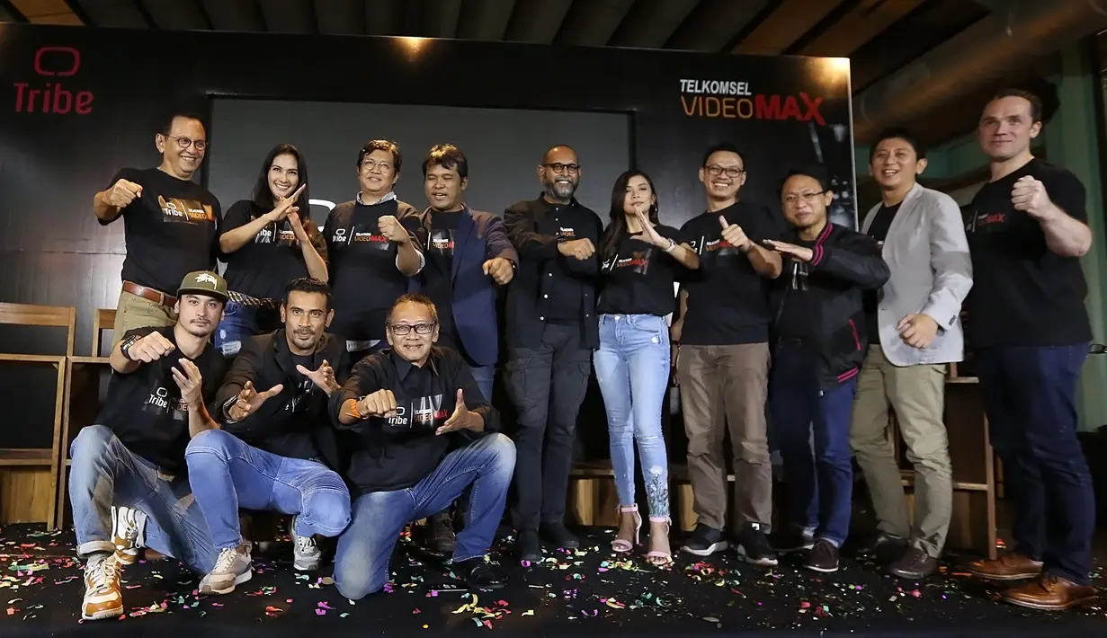 Maudy Koesnaedi hadir dalam peluncuran mini series DO(S)A dalam aplikasi Tribe di kawasan Menteng, Jakarta Pusat, Rabu (28/3/2018). Mini series ini juga melibatkan aktor dan aktris dari tiga negara. (Bambang E Ros/Bintang.com)