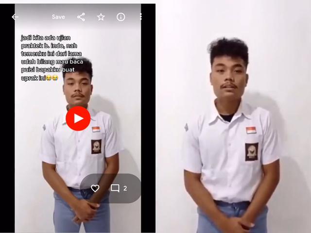 Ujian Praktik Bahasa Indonesia Viral Siswa Bikin Ngakak Dengan Puisi Ciptaannya Citizen6 Liputan6 Com
