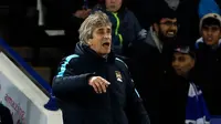 Manajer Manchester City asal Cile, Manuel Pellegrini. (AFP/Adrian Dennis)