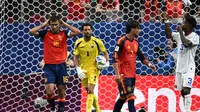 Kiper Cape Verde Vozinha (tengah) tampil luar biasa selama pertandingan  Grup H Piala Dunia 2026 antara Spanyol dan Tanjung Verde di Stadion Atlanta, Atlanta, pada 15 Juni 2026. (Roberto SCHMIDT / AFP)