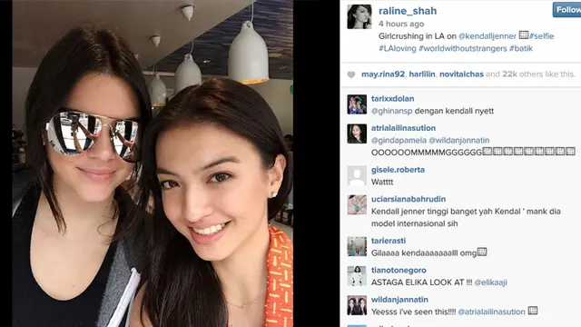 Raline Shah dan Kendall Jenner