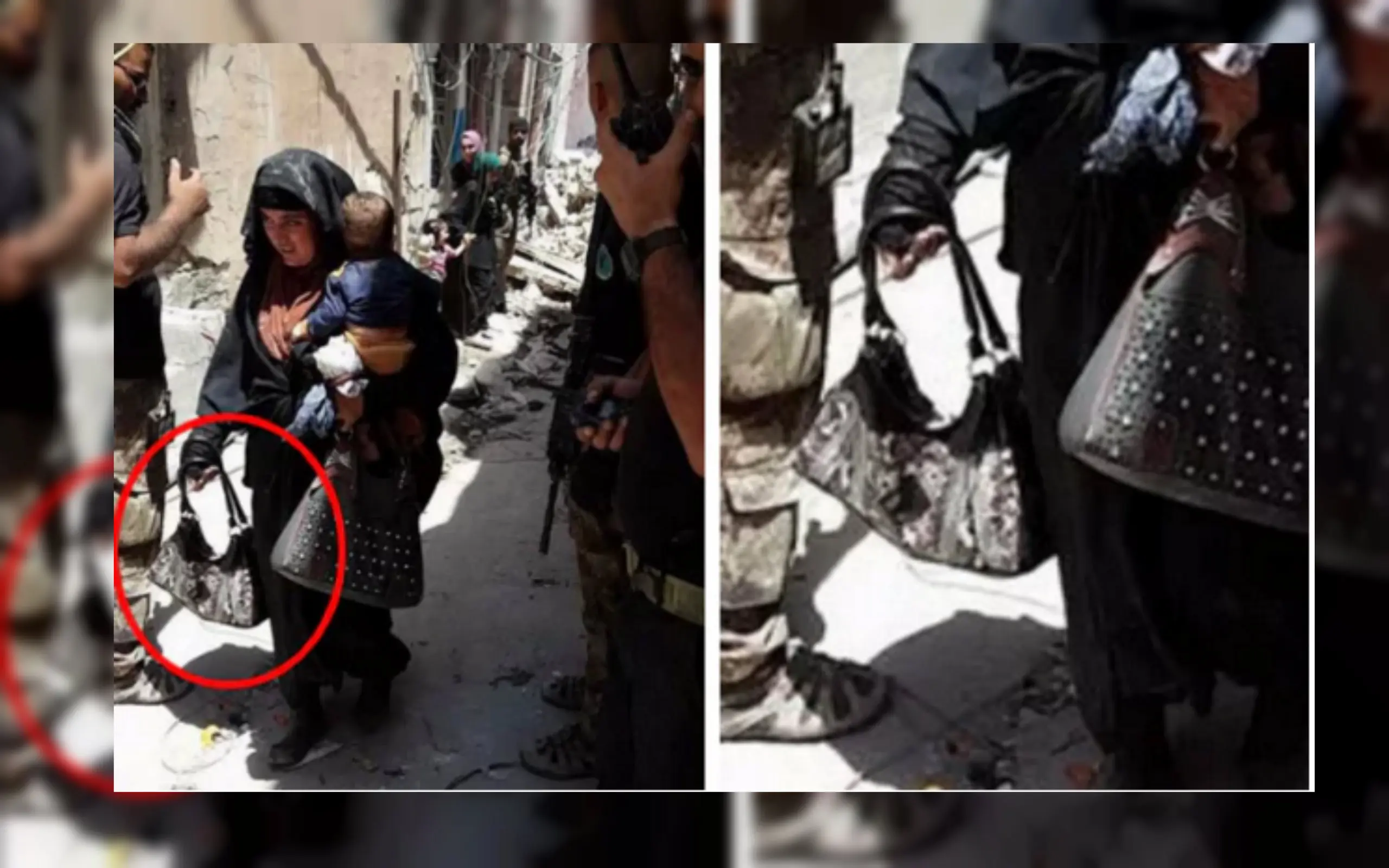 Foto Bomber Perempuan ISIS Bawa Bayi Sebelum Meledakkan Diri (TV al-Mawsleya/Telegraph)