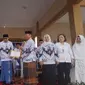 Memperingati HUT Korpri, seluruh pegawai di lingkungan Bone Bolango, Gorontalo, wajib mengenakan kain Karawo. (Liputan6.com/ Arfandi Ibrahim)