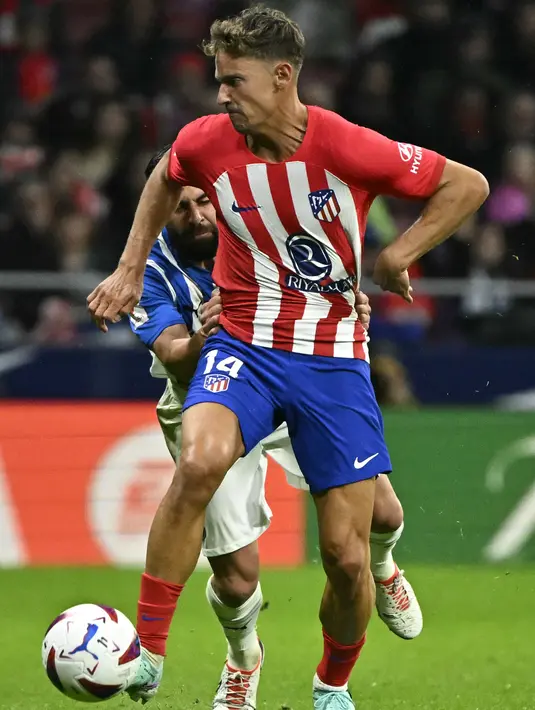 Atletico Madrid berhasil meraih kemenangan saat menjamu Deportivo Alaves 2-1. (JAVIER SORIANO / AFP)