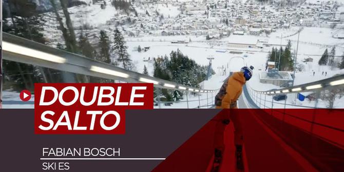 VIDEO: Keren! Juara Dunia Ski Es ini Lakukan Double Salto Saat Meluncur