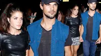 Taylor Lautner dan Marie Avgeropoulous. (foto: Mirror.co.uk)