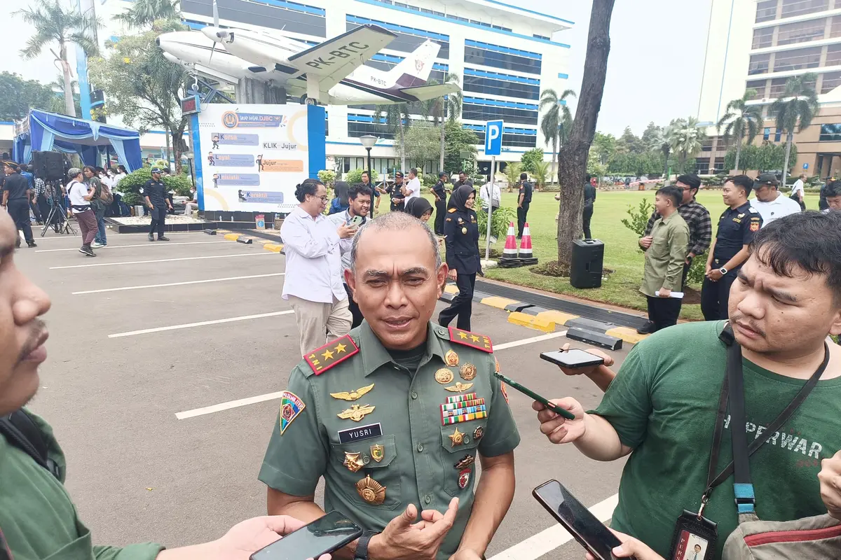 Komandan Pusat Polisi Militer (Danpuspom) TNI, Mayjen TNI Yusri Nuryanto di Kantor DJBC, Jakarta, Kamis (14/11/2024).