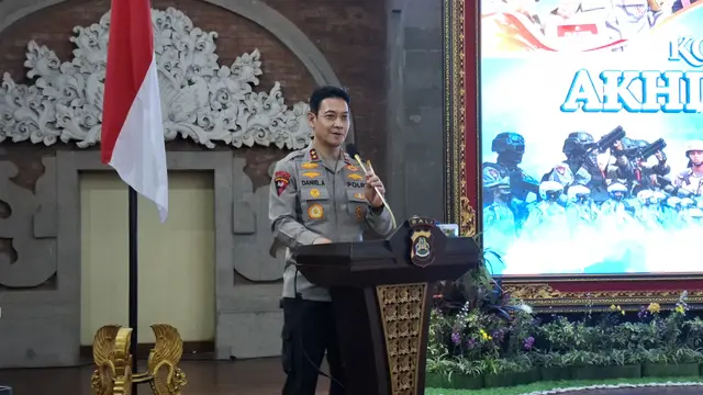 Kapolda Bali Irjen Pol. Daniel Adityajaya di Mapolda Bali, Denpasar, Selasa (30/12/2025).
