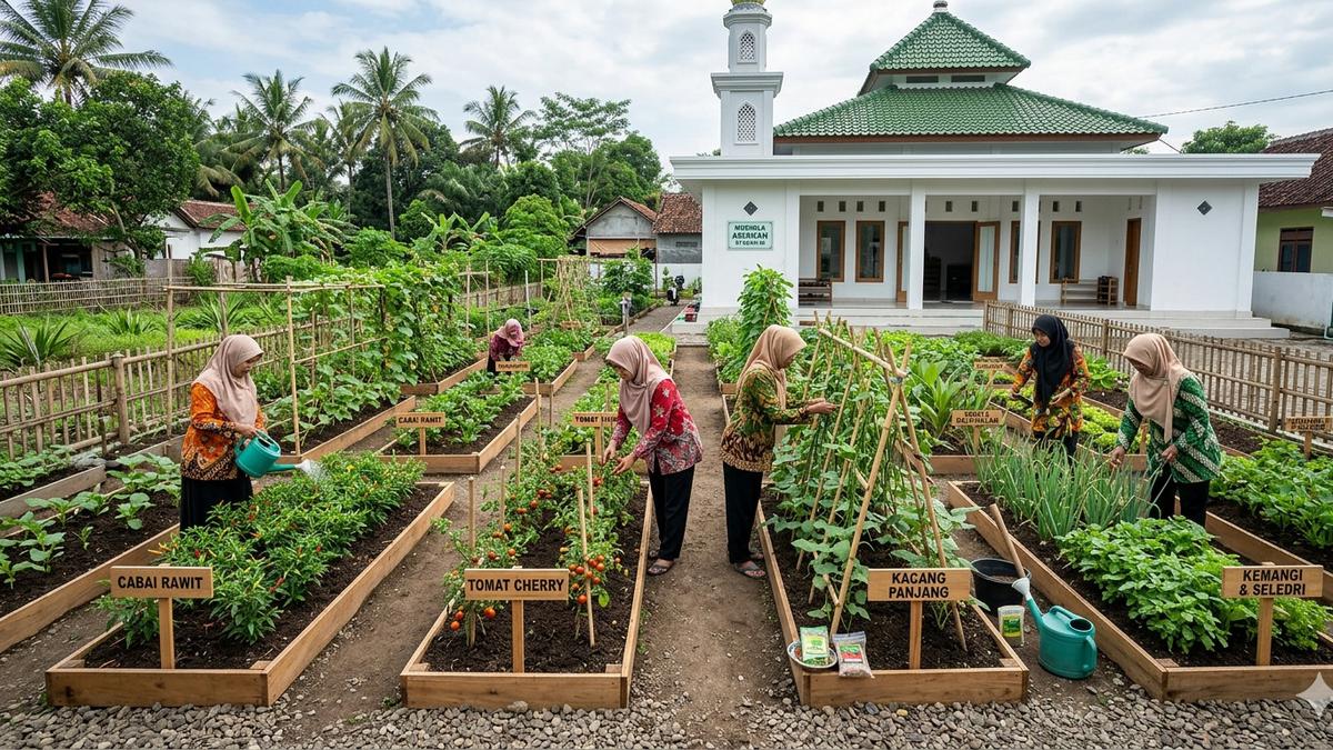 5 Inspirasi Community Garden Ibu-Ibu RT di Area Dekat Mushola atau Balai Warga: Sulap Lahan Kosong