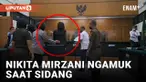 Nikita Mirzani Ngamuk di Ruang Sidang, Pukul Mic Sampai Jatuh
