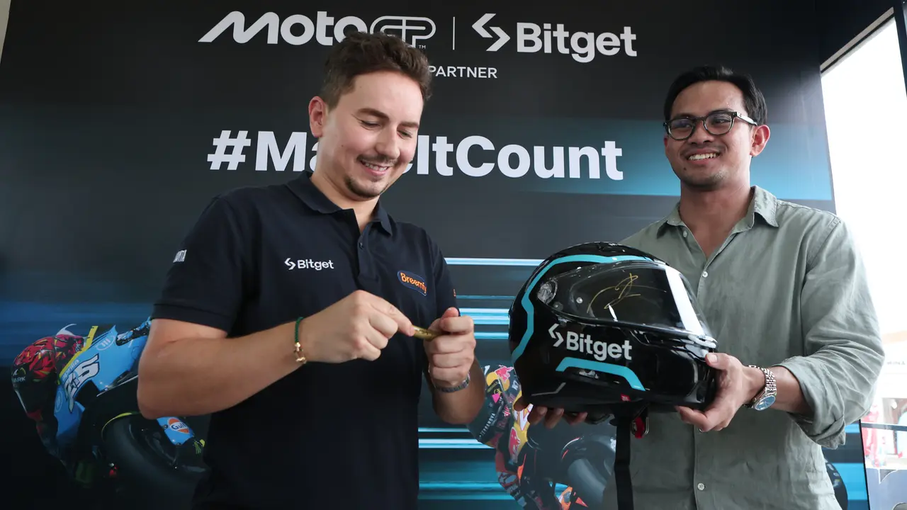 Jorge Lorenzo saat berada di Sirkuit Mandalika