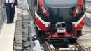 Adapun secara jadwal, uji coba operasional LRT Jabodebek akan terbagi dalam dua tahap. (merdeka.com/Arie Basuki)