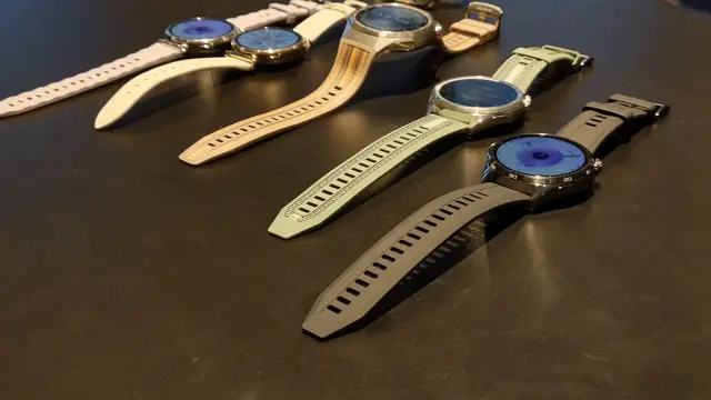 Huawei Watch GT6 Basic dan Pro Series (angle kanan) saat acara pengenalan Huawei Watch GT6 Series, Rabu (1/10/2025) di Jakarta.