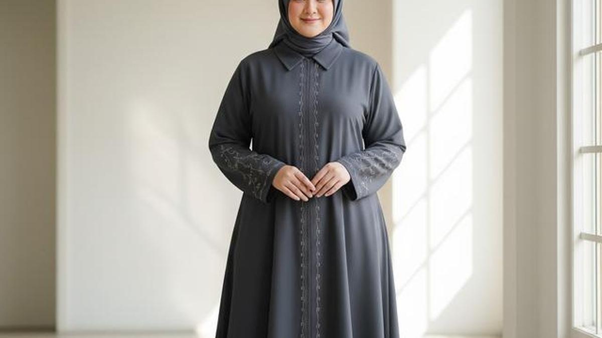 7 Model Gamis Abaya untuk Orang dengan Tubuh Berisi, Tampil Stylish dan Percaya Diri