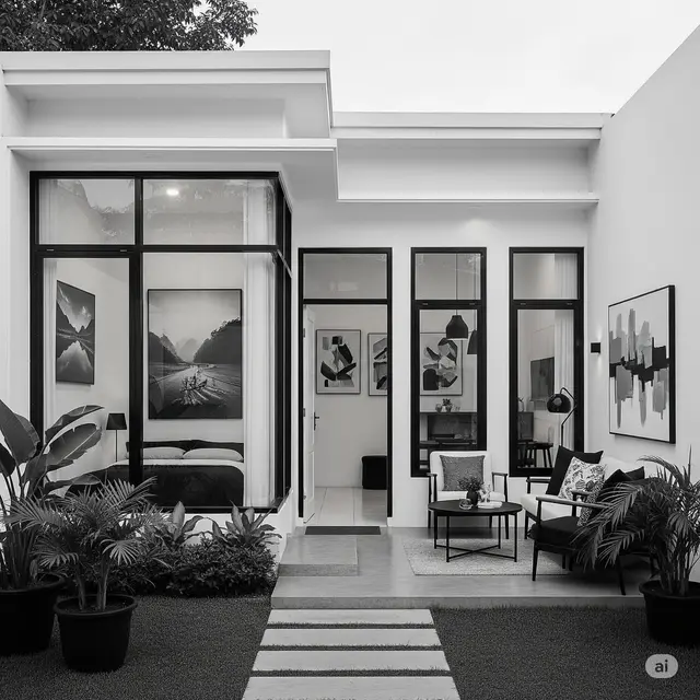 Konsep Monokrom Modern