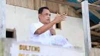 Ketua DPC Partai Hanura Kabupaten Banggai Kepulauan, Jurfri Hermawan saat berkampanye mendukung Rusdy Ma'mun di Pilkada Sulteng. (Istimewa)