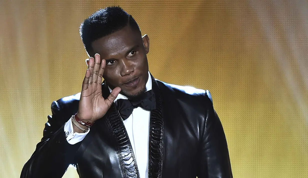 Pemain Kamerun, Samuel Eto'o memiliki kekayaan sekitar € 85 juta euro, Samuel Eto'o memiliki koleksi properti di Moskow, dan Douala Mansion di Kamerun Littoral Region dan koleksi mobil mewah Bugatti Veyron, Aston Martin One-77. (AFP/Fabrice Coffrini)