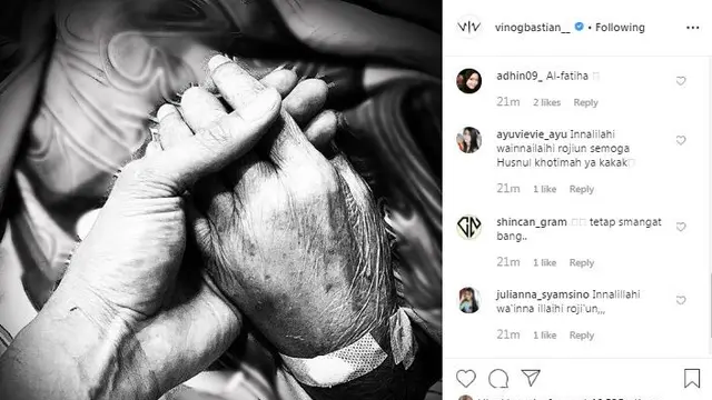 Unggahan Vino G. Bastian. (Foto: Instagram vinogbastian__)