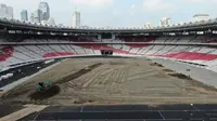 Revitalisasi Stadion Utama Gelora Bung Karno, Jakarta telah dilakukan&nbsp;Pusat Pengelolaan Komplek Gelora Bung Karno (PPKGBK) sejak Juni hingga Oktober 2024. (dok.&nbsp;Tim Humas GBK)