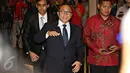 Ketua MPR Zulkifli Hasan tampak menghadiri acara resepsi pernikahan Dwina Michaella, putri Ketua DPR, Setya Novanto yang berlangsung di Hotel Mulia, Senayan, Jakarta, Jumat (4/12). (Liputan6.com/Immanuel Antonius)