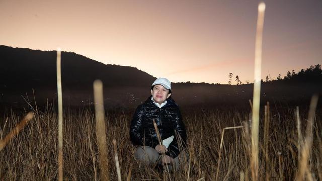 Puan Maharani pelesir ke Dieng