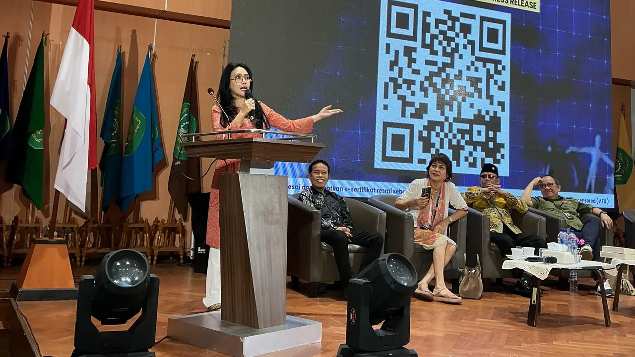 Anggota DPR Rieke Diah Pitaloka acara Roundtable Discussion. (Liputan6.com/Abdul Jalil)