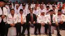 Bakal calon presiden 2024-2029 yang diusung PKS, Anies Rasyid Baswedan (tengah) duduk bersama bersama Presiden PKS Ahmad Syaikhu usai pembacaan hasil keputusan Musyawarah Majelis Syuro VIII PKS di Jakarta, Kamis (23/2/2023). PKS secara resmi mendukung Anies Baswedan sebagai bakal calon presiden tahun 2024-2029. (Liputan6.com/Johan Tallo)