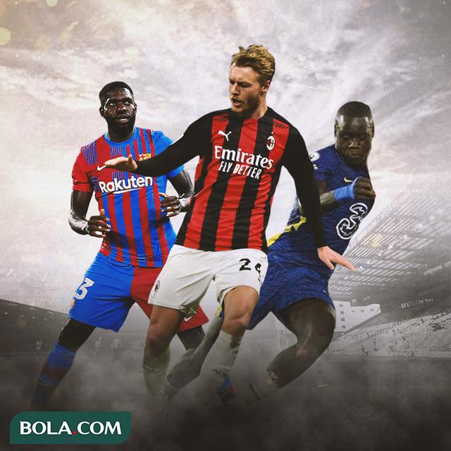 Ilustrasi - Samuel Umtiti, Simon Kjaer, Malang Sarr