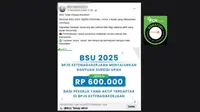 Cek Fakta: Tidak Benar Link Pendaftaran BSU 2025 Sebesar Rp 600.000