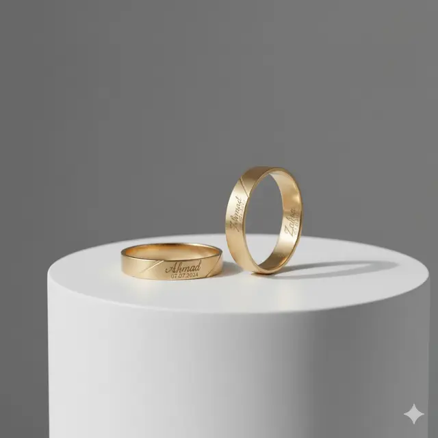 7 Model Cincin Emas Couple Terbaru, Pilihan Modern dengan Sentuhan Mewah