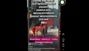 Cek Fakta: Tidak Benar Video Ini Konvoi Bus Santri Tebuireng Menuju Gedung DPR