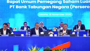 Rapat Umum Pemegang Saham Luar Biasa (RUPSLB) PT Bank Tabungan Negara (Persero) Tbk (BTN) resmi menyetujui pemisahan (_spin-off_) Unit Usaha Syariah (UUS) kepada PT Bank Syariah Nasional (BSN). (Dok. BTN)