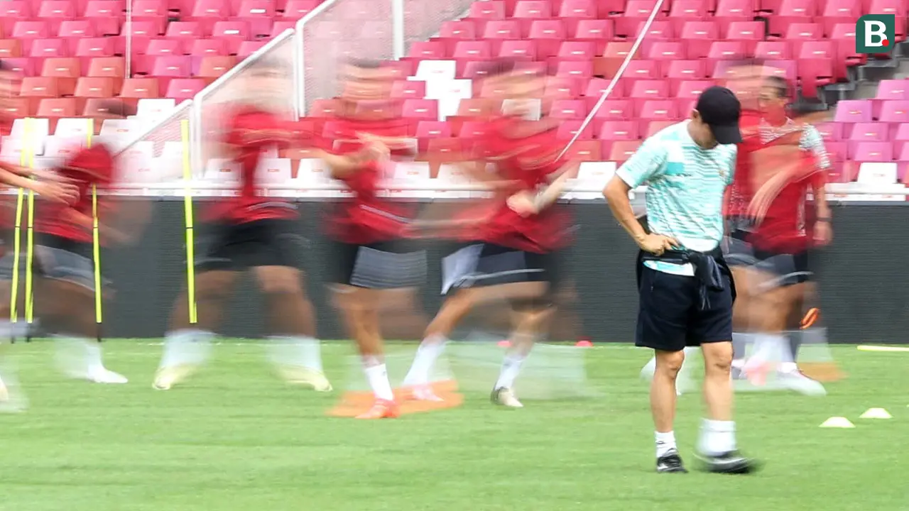 Foto: Intip Latihan Timnas Indonesia Jelang Hadapi Irak di Kualifikasi Piala Dunia 2026