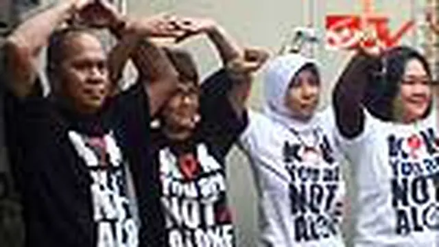 Aksi Rantai Dukung KPK