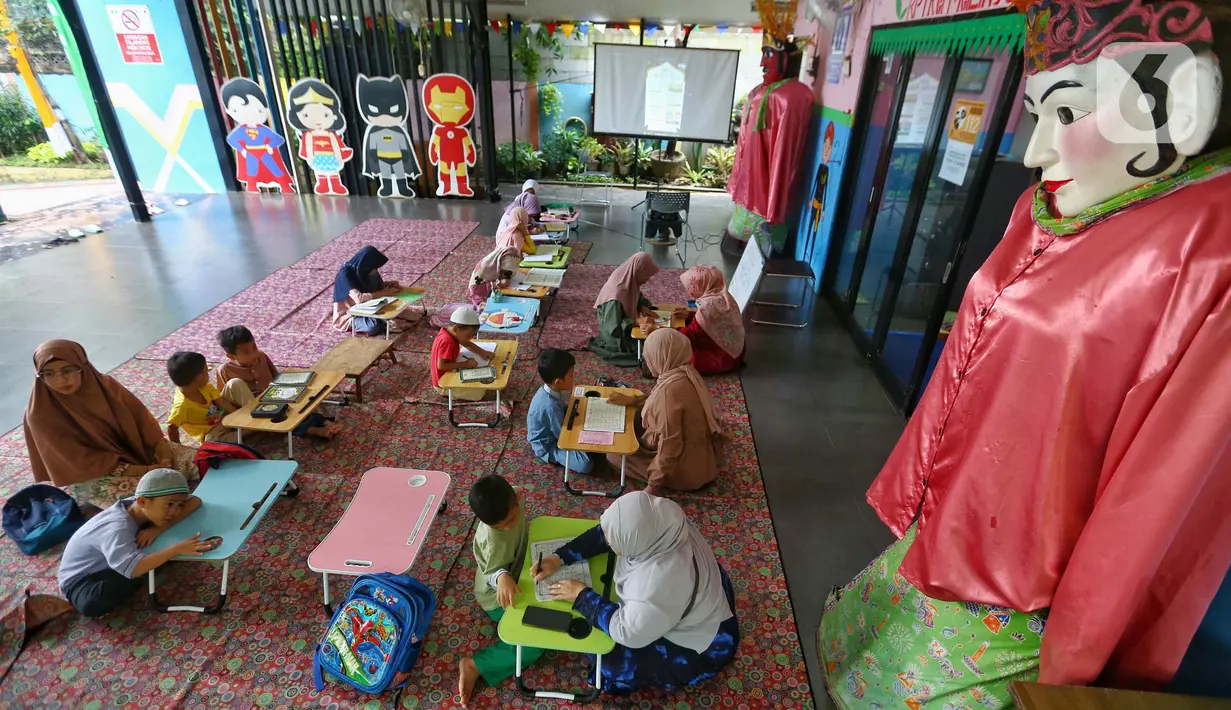 Kegiatan pesantren kilat tersebut mengusung tema Gema Ramadhan Malinjo. (Liputan6.com/Angga Yuniar)