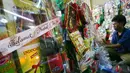 Bingkisan-bingkisan untuk perayaan Natal tersebut dijual dengan harga Rp 200 ribu hingga Rp 1 juta, Jakarta. Foto diambil pada Sabtu (20/12/2014). (Liputan6.com/Johan Tallo)