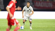Gelandang&nbsp;Timnas Indonesia,&nbsp;Joey Pelupessy, saat melawan Timnas Lebanon dalam laga FIFA Matchday 2025 di Stadion Gelora Bung Tomo, Surabaya, Senin (8/9/2025). (Bola.com/Abdul Aziz)