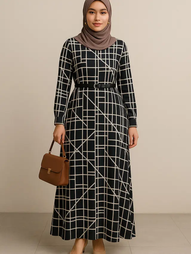 Gamis Motif untuk Tampil Mewah dan Elegan (Foto: ChatGPT)