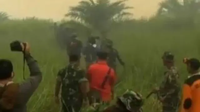 Belasan Hektare Kebun Sawit di Muaro Jambi kembali Terbakar