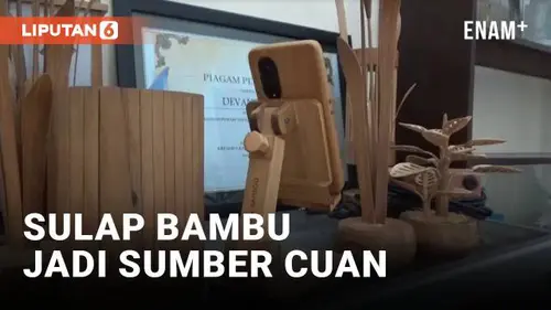 VIDEO: Kreativitas Penyandang Disabilitas, Sulap Bambu Jadi Kerajinan Penghasil Cuan