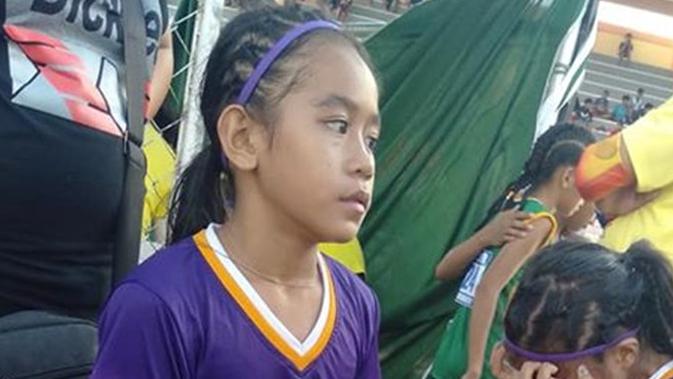 Gadis berusia 11 tahun asal Filipina berhasil raih 3 medali emas cabang lari tanpa sepatu. (Sumber: Facebook/Predirick B. Valenzuela)