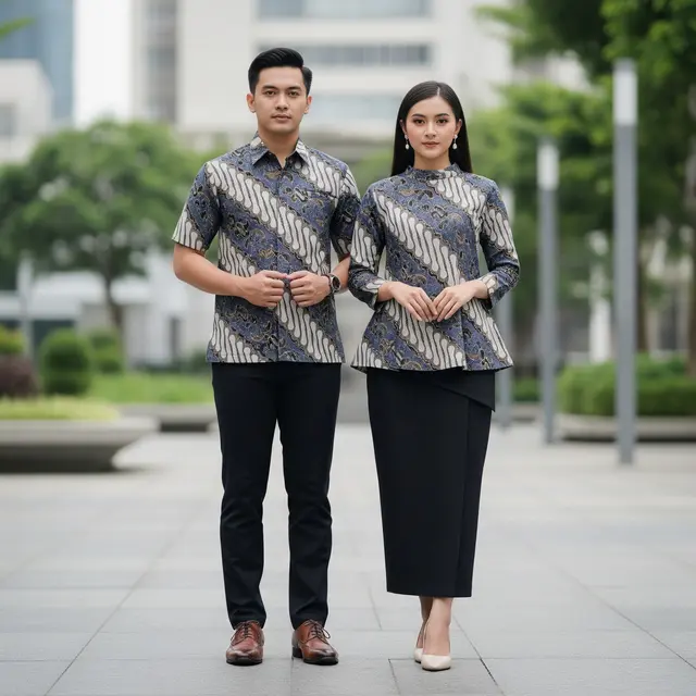 Model Atasan Batik Couple Sarimbit Terbaru