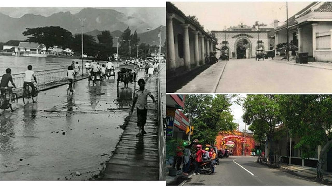 Suasana jalanan Kediri tempo dulu (Ist)