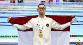 Perenang Indonesia, Jason Donovan Yusuf, sukses menyabet medali emas di SEA Games 2025, Rabu (10/10/2025). Dia menjadi yang tercepat di nomor 100 meter gaya punggung putra. (Dok. PB Akuatik Indonesia)
