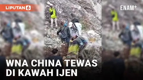 VIDEO: WNA China Ditemukan Tewas di Kawah Ijen